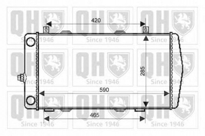 QUINTON HAZELL qer2340 -  Радиатор, охлаждение двигателя